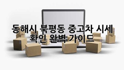 동해시 북평동 중고차 시세 확인 완벽 가이드!